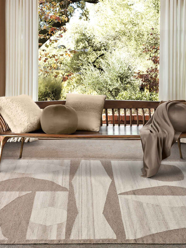 DESNA RUG - IVORY/BEIGE - WOOL
