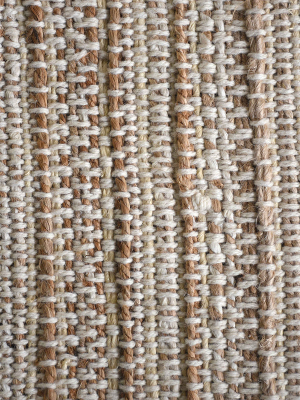 ACAPULCO - IVORY/NATURAL - HAND WOVEN - JUTE + WOOL