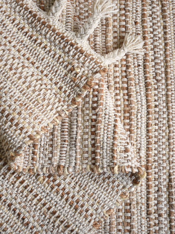 ACAPULCO - IVORY/NATURAL - HAND WOVEN - JUTE + WOOL