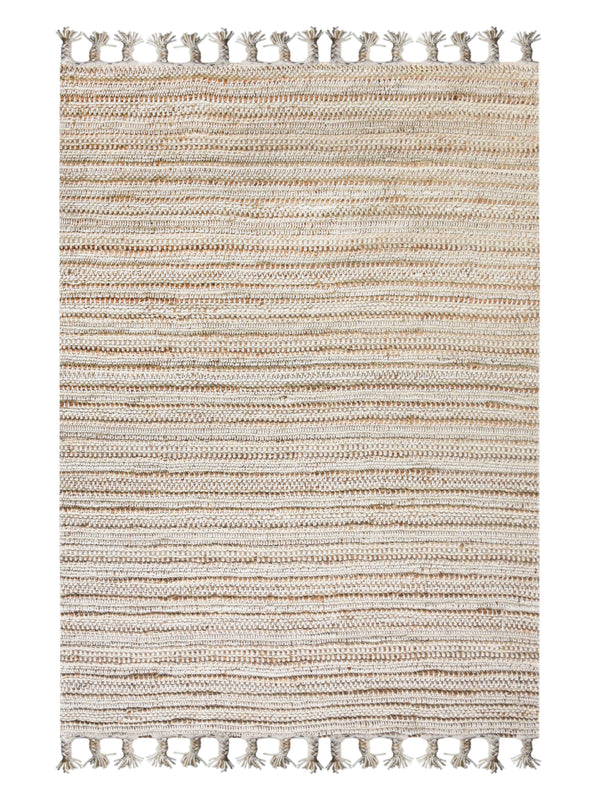 ACAPULCO - IVORY/NATURAL - HAND WOVEN - JUTE + WOOL