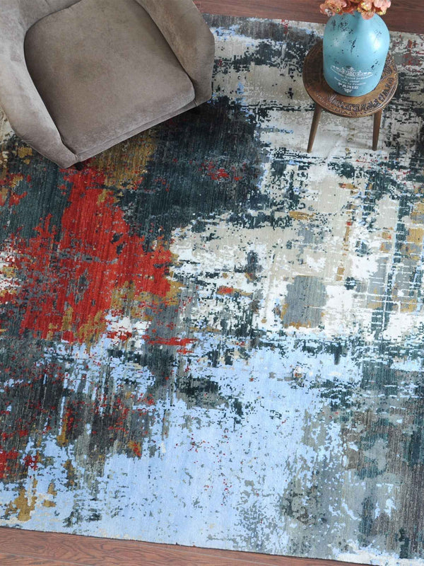ABSTRA RUG - WOOL/ VISCOSE