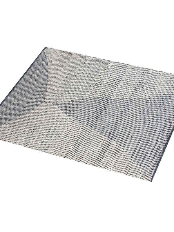 BANKSIA RUG - IVORY/BLUE - HAND WOVEN - COTTON DENIM/WOOL