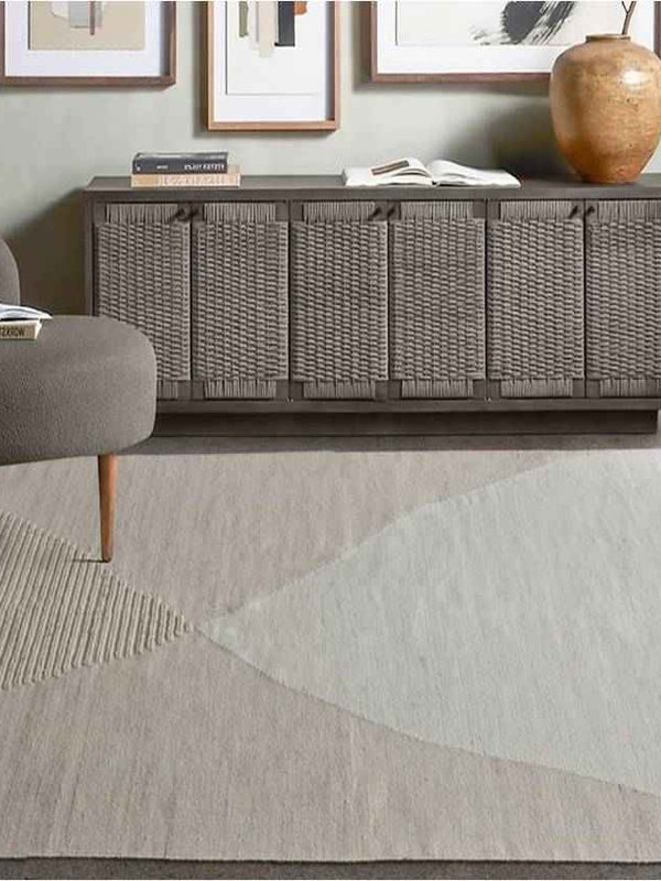 BAOULE RUG - IVORY - HAND WOVEN - WOOL