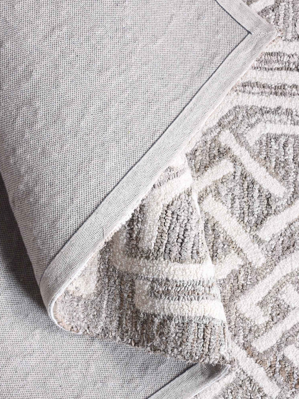 BOTNER-II RUG - BEIGE/IVORY - HAND TUFTED - WOOL + DENIM