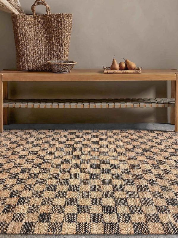 BRIOSO RUG - NATURAL/CHARCOAL - JUTE