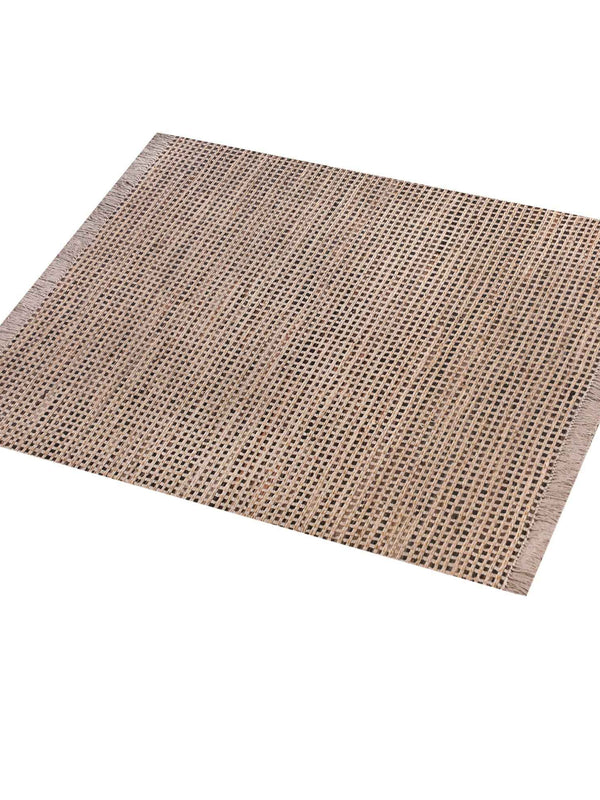CAHILL RUG - LEATHER/ JUTE