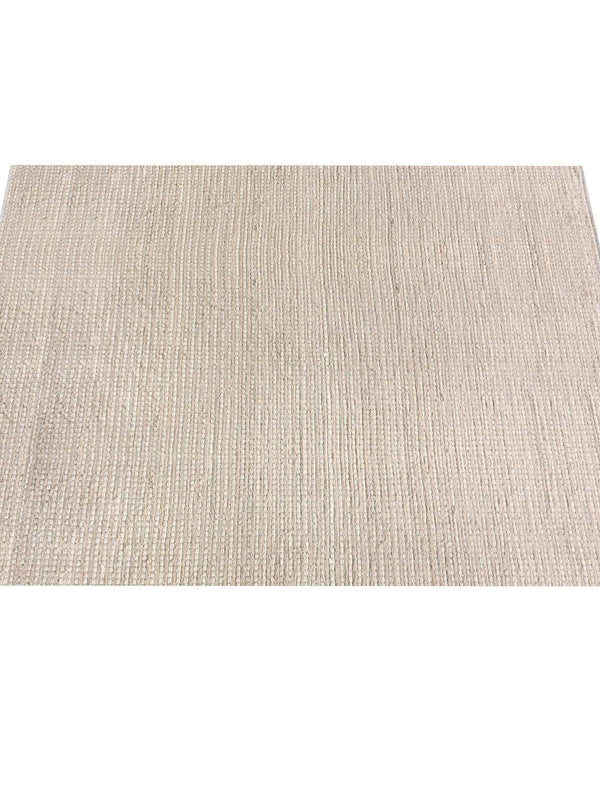 DRYSDALE RUG - WOOL/COTTON SALVAGE - IVORY - HAND WOVEN