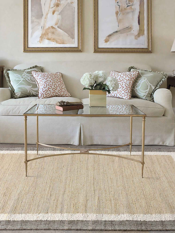 GLOUCESTER RUG - NATURAL/SAGE - JUTE/WOOL - PUNJA
