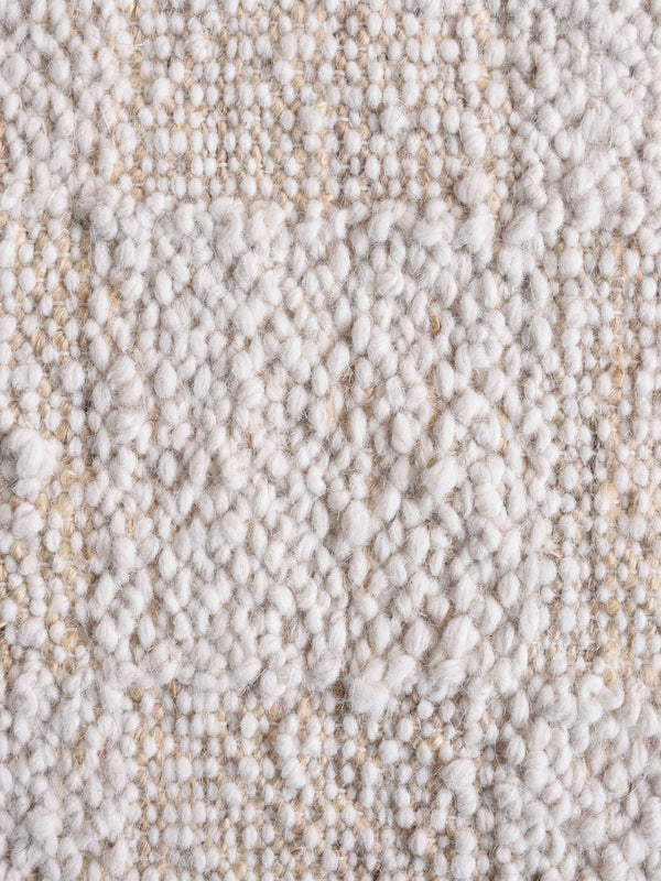 HOREZU RUG - NATURAL/IVORY - HANDWOVEN - WOOL/JUTE