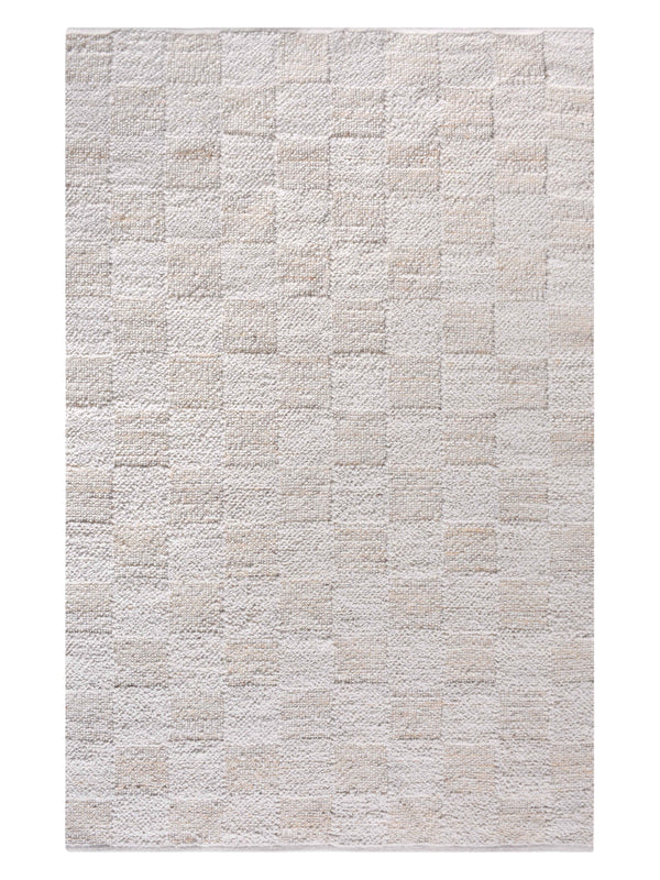 HOREZU RUG - NATURAL/IVORY - HANDWOVEN - WOOL/JUTE