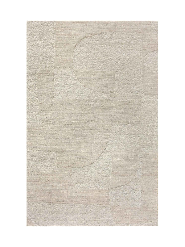 LABOREC RUG - IVORY - NZ WOOL/JUTE - HANDWOVEN