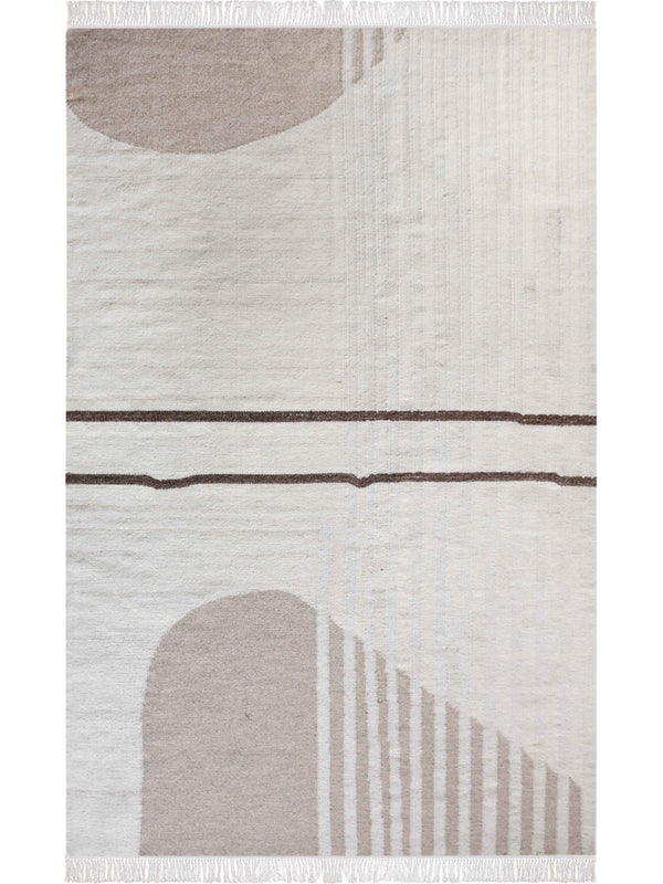 LARRABEE RUG - IVORY/BEIGE - HAND WOVEN - WOOL