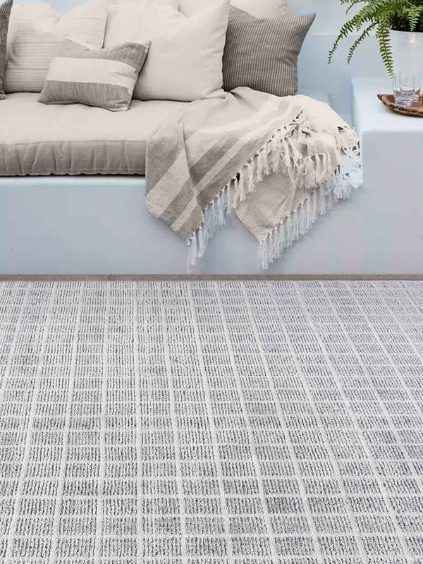 LATY RUG - PET - WHITE/GREY