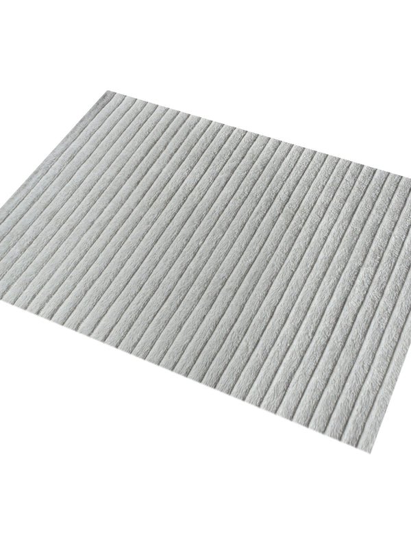 Monolith & Heart Lumot Hand-Woven New Zealand Wool Rug, Natural White