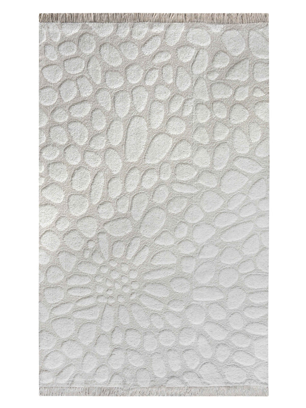 MARILYN-II RUG WITH FRINGES - IVORY - TABLE TUFTED - WOOL