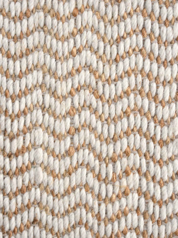 MISSION RUG - NATURAL/IVORY - JUTE/WOOL - HANDWOVEN