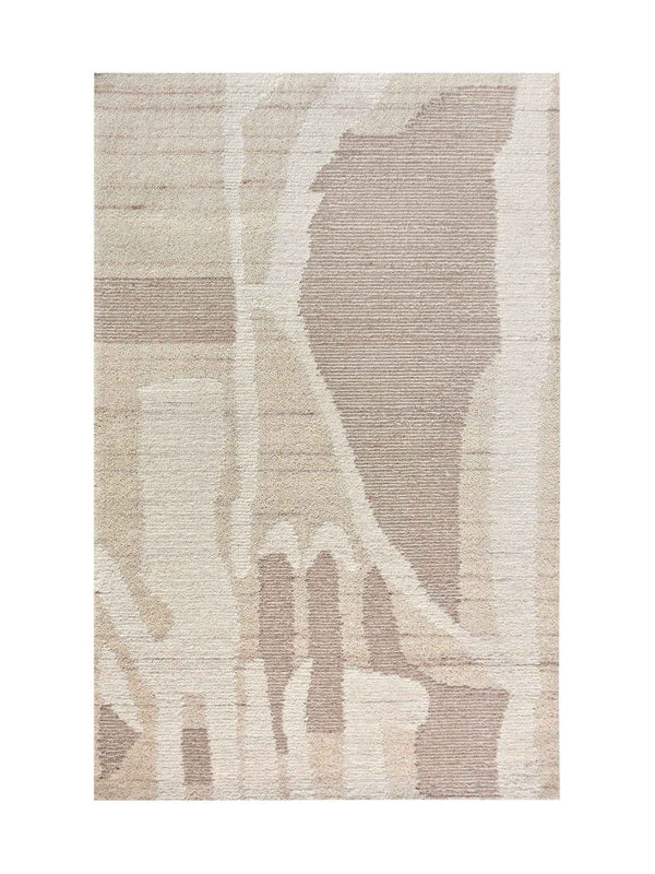 MLAVA RUG - IVORY/ BEIGE - WOOL - HAND WOVEN, OVER TUFTED