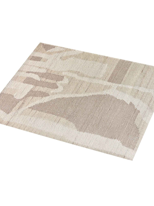 MLAVA RUG - IVORY/ BEIGE - WOOL - HAND WOVEN, OVER TUFTED