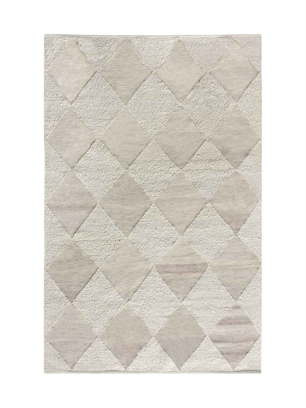 MOLOPO RUG - IVORY/BEIGE - WOOL/PET