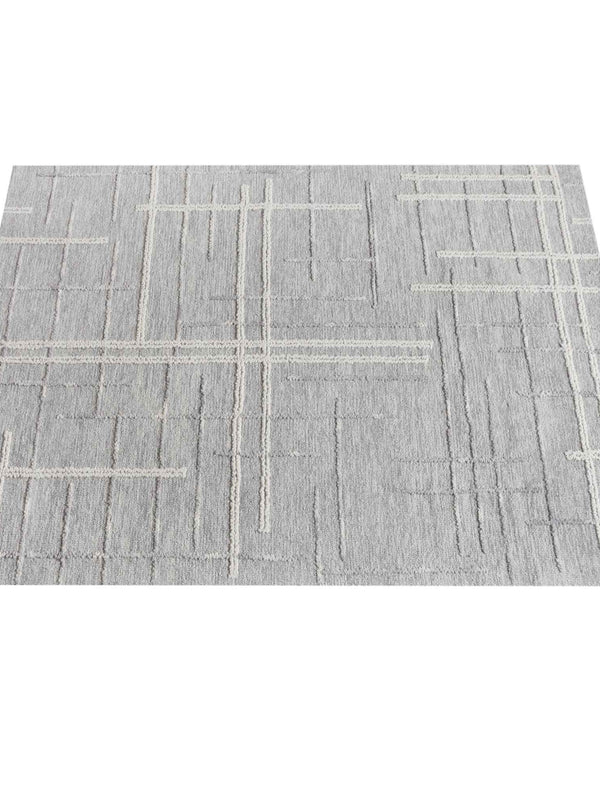 OMRA RUG - WOOL - BLUE/IVORY