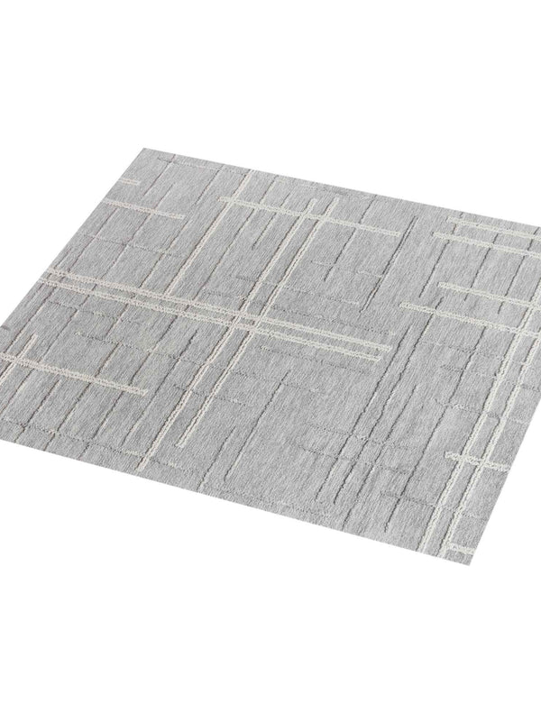 OMRA RUG - WOOL - BLUE/IVORY