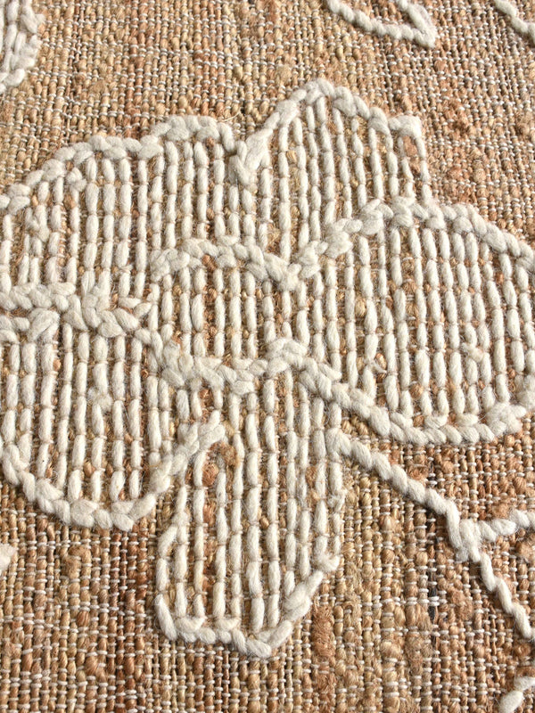ORRELL RUG - NATURAL/IVORY- PUNJA KELIM - WOOL + JUTE