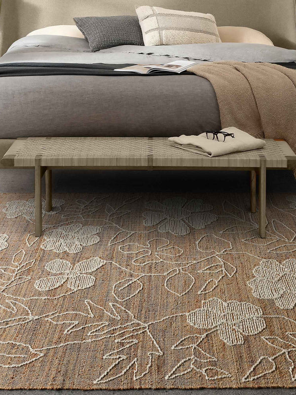 ORRELL RUG - NATURAL/IVORY- PUNJA KELIM - WOOL + JUTE