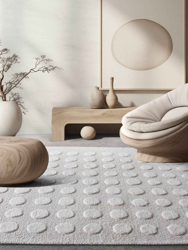 PIATA-II RUG - WOOL - HAND WOVEN/OVER TUFTED - IVORY
