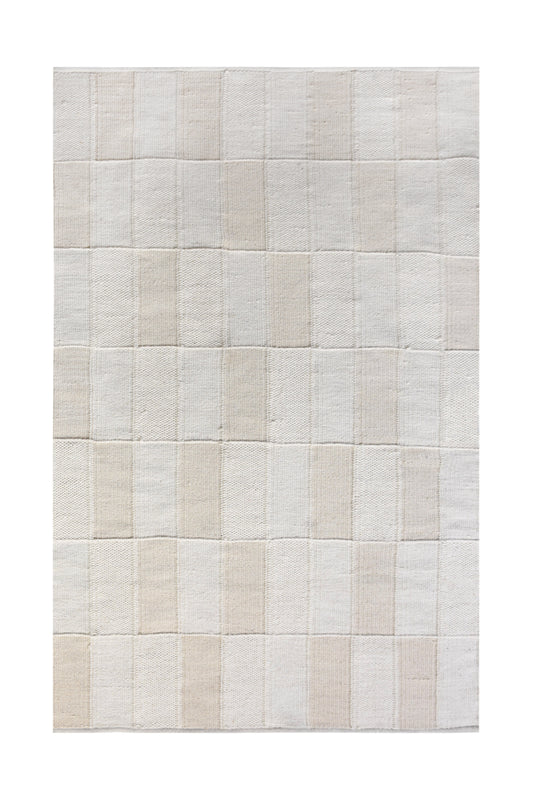RABACCA RUG - IVORY - HAND WOVEN - WOOL