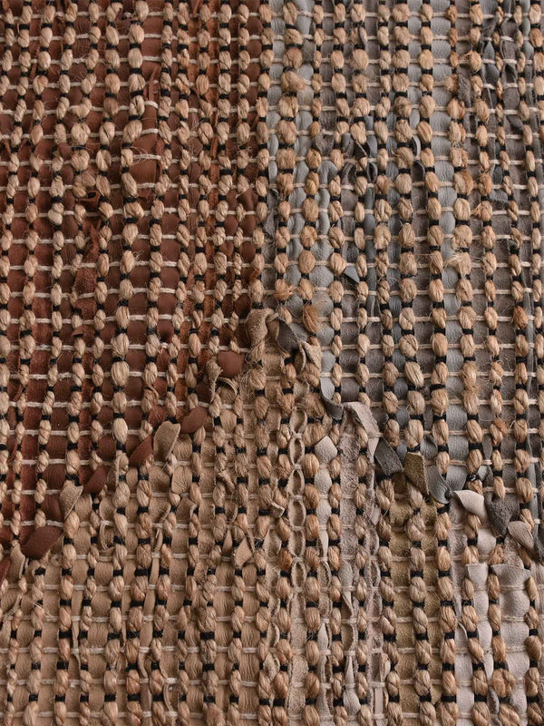 ROSENBERG RUG - JUTE/ LEATHER