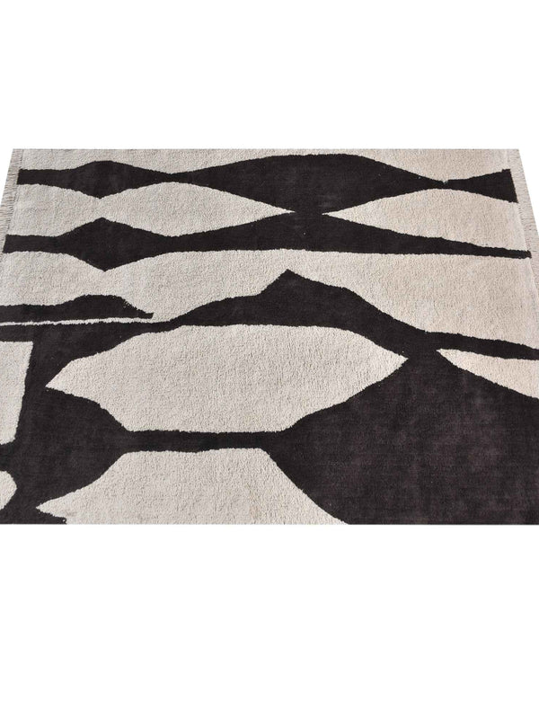 SARATA RUG - IVORY/CHARCOAL - COTTON - TABLE TUFTED