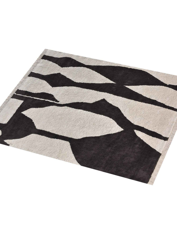 SARATA RUG - IVORY/CHARCOAL - COTTON - TABLE TUFTED