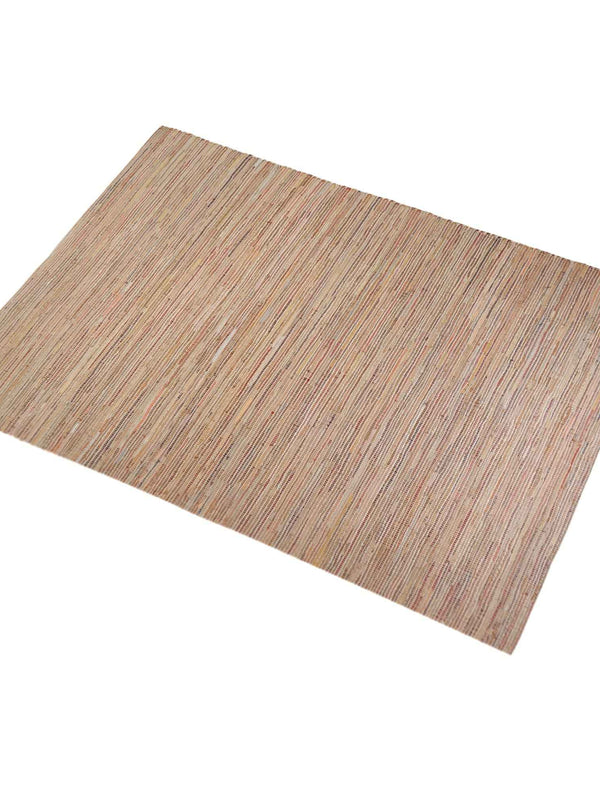 SPICA RUG - RECYLED LEATHER/ HEMP