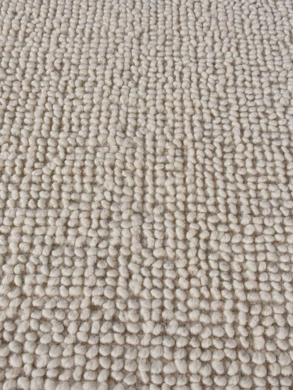 SPIKE RUG - WOOL - IVORY - HAND WOVEN