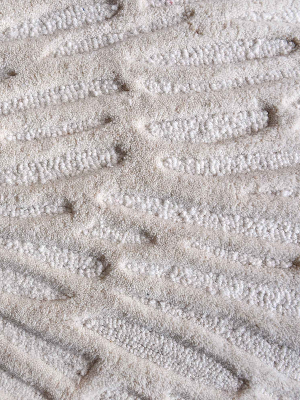 ASKART RUG - IVORY - HAND TUFTED - WOOL
