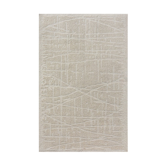 VLASINA RUG - WOOL - IVORY - HAND WOVEN, OVER TUFTED