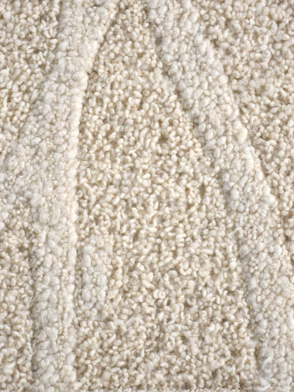 VLASINA RUG - WOOL - IVORY - HAND WOVEN, OVER TUFTED