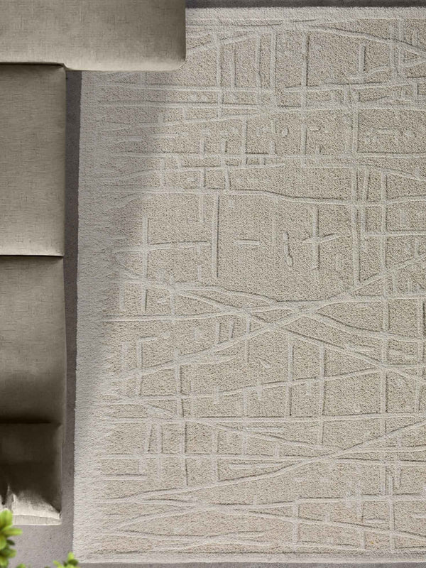 VLASINA RUG - WOOL - IVORY - HAND WOVEN, OVER TUFTED