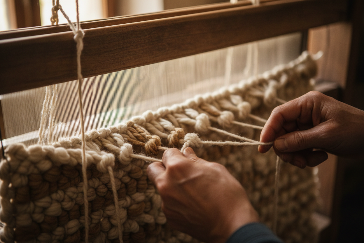 Knot by Knot: How a Hand-Knotted Rug Is Made