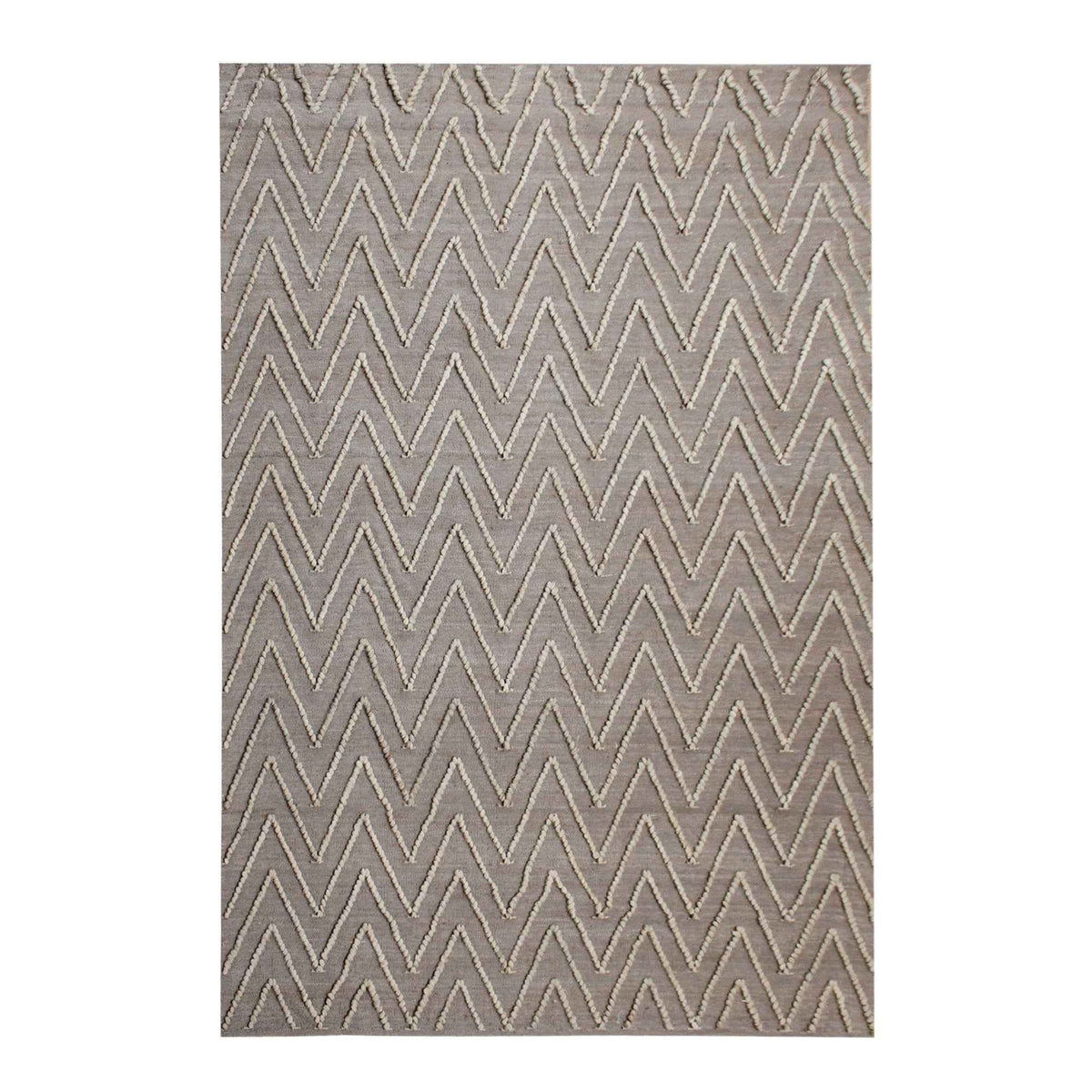 Monolith & Heart Gavel Hand-Woven Hemp Rug, Natural