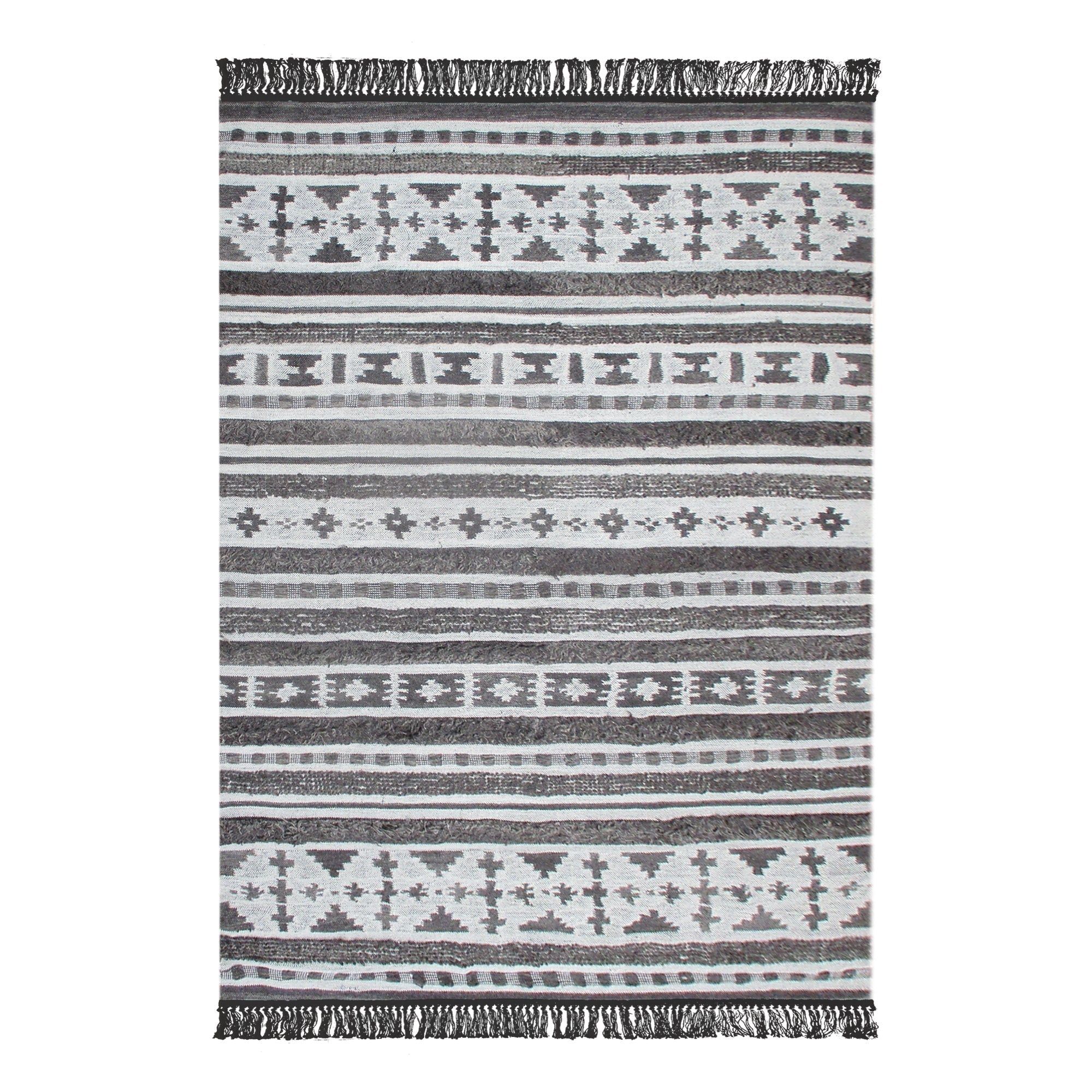 Area Rug, Bedroom Rug, Living Room Rug, Living Area Rug, Indian Rug, Office Carpet, Office Rug, Shop Rug Online, Wool, Charcoal, Natural White, Pitloom, Cut And Loop, intricate
