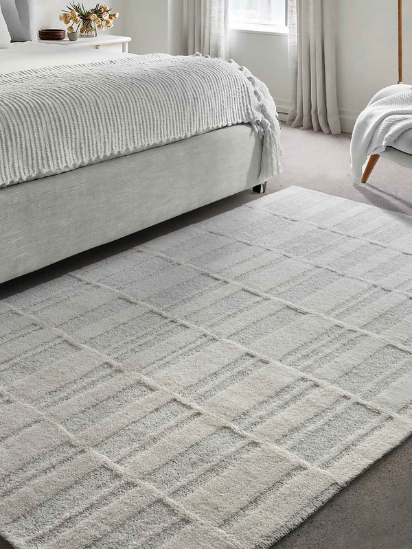 AALBORG RUG - NZ WOOL - TABLE TUFTED - IVORY