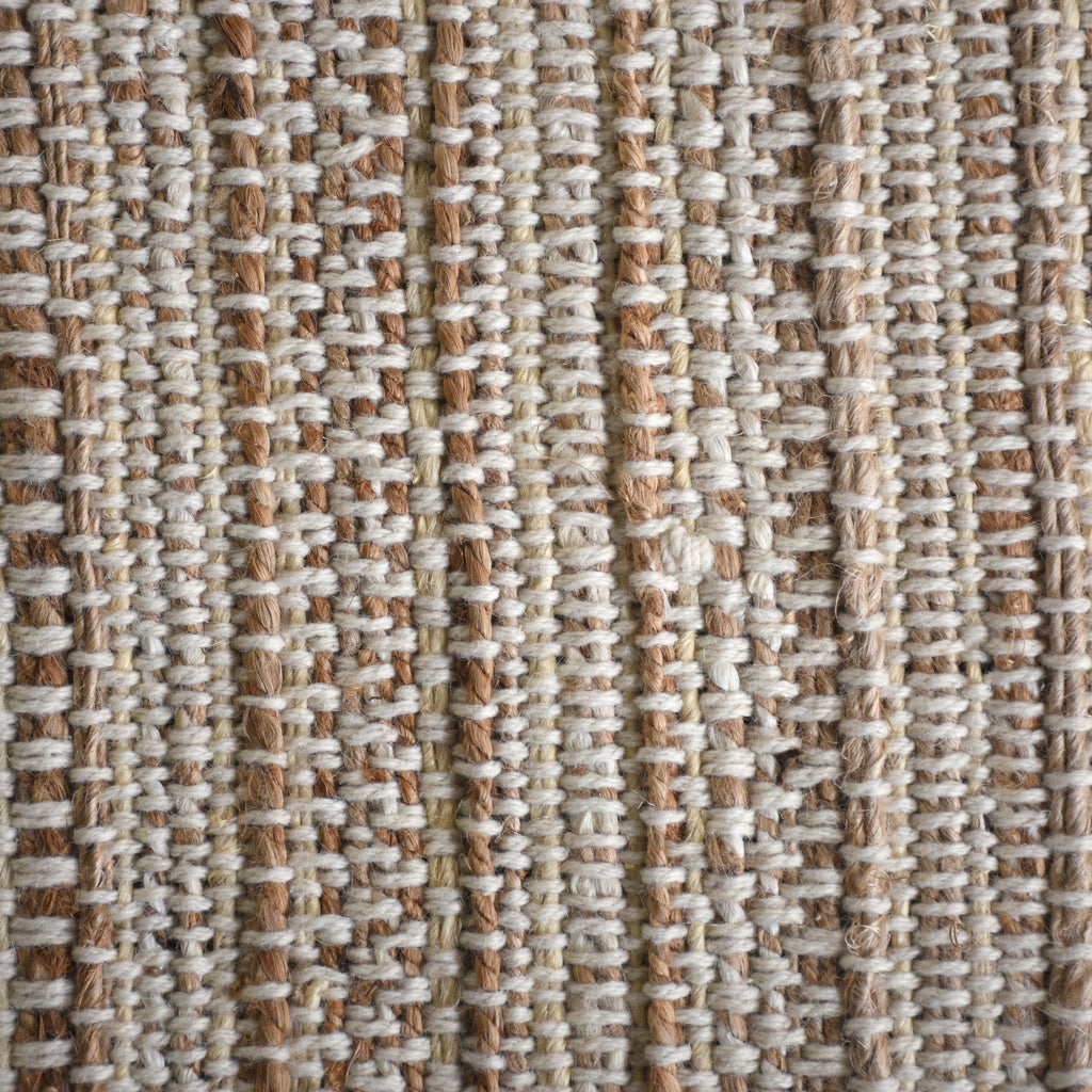 ACAPULCO - IVORY/NATURAL - HAND WOVEN - JUTE + WOOL