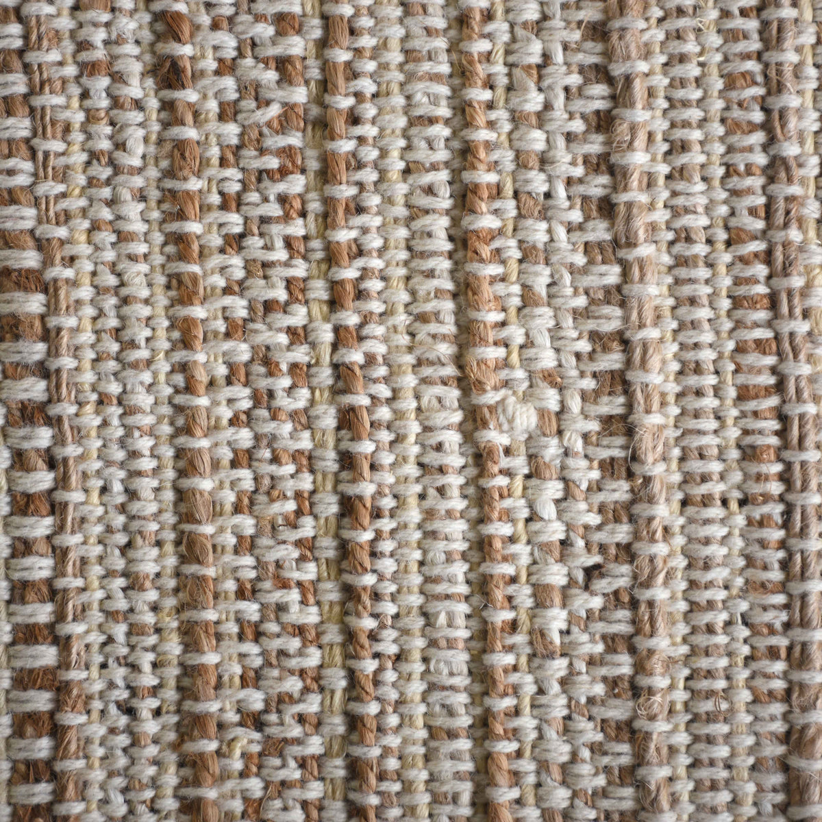 Monolith & Heart Acapulco Hand-Woven Jute & Wool Rug, Ivory & Natural