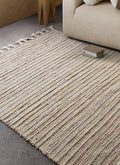 ACAPULCO - IVORY/NATURAL - HAND WOVEN - JUTE + WOOL