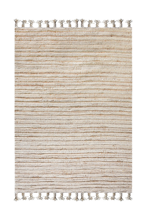 ACAPULCO - IVORY/NATURAL - HAND WOVEN - JUTE + WOOL