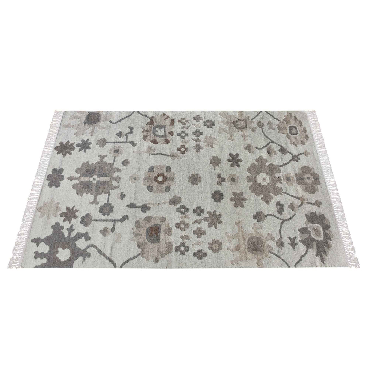 Monolith & Heart Aerie Punja Kelim Wool Rug, Natural