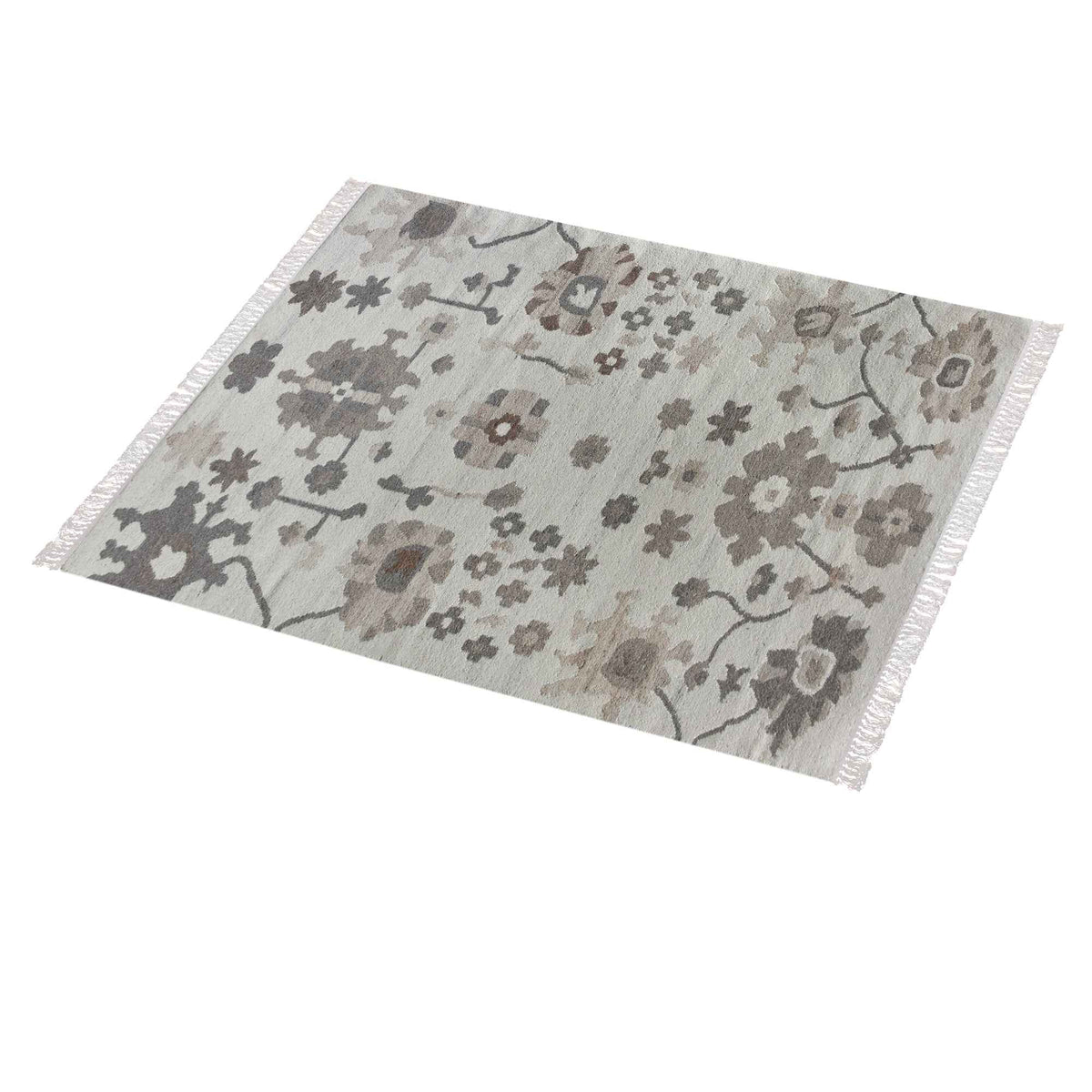 Monolith & Heart Aerie Punja Kelim Wool Rug, Natural