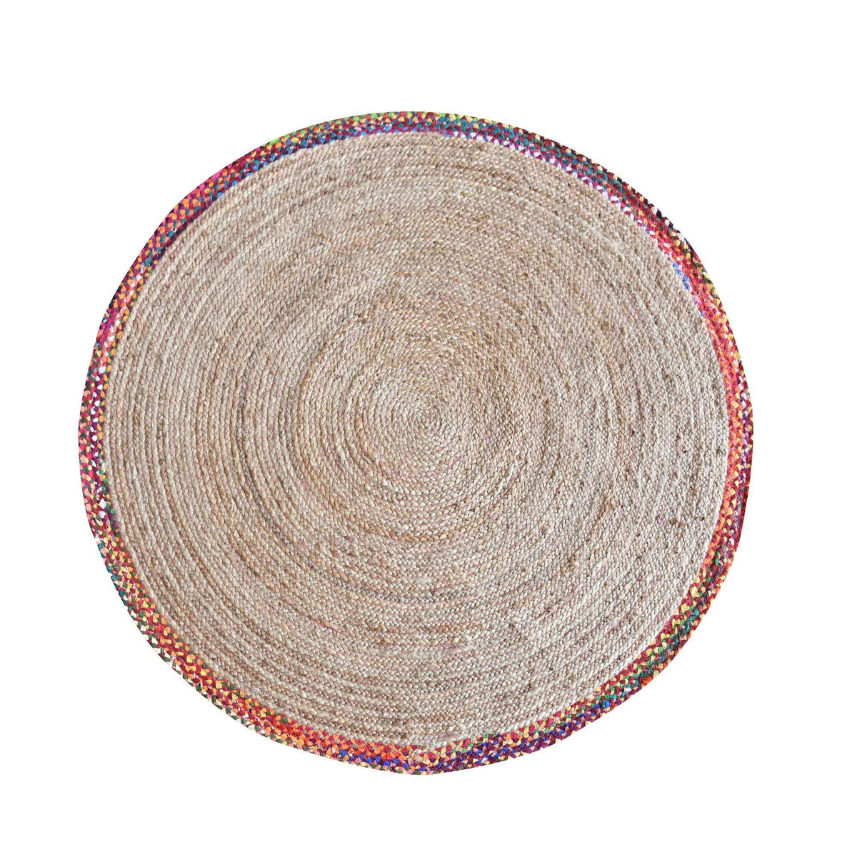 Monolith & Heart Afono Braided Jute & Recycled Fabric Rug, Multiple Colours
