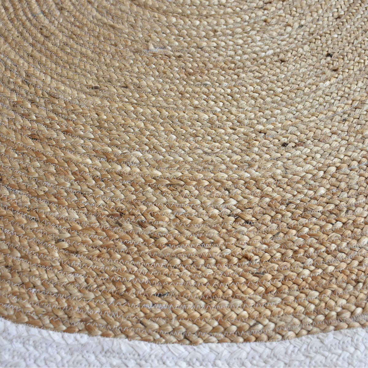 Monolith & Heart Afono Braided Jute & Recycled Fabric Rug, Multiple Colours
